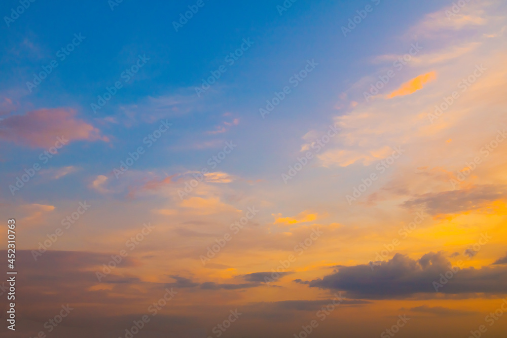 Nature Sunset sky background