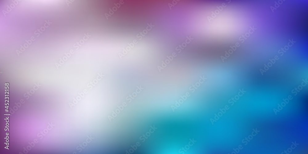 Obraz premium Light blue, red vector gradient blur pattern.