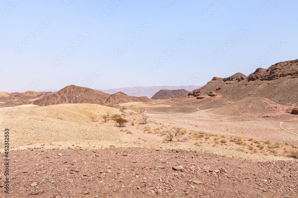 Fantastically beautiful landscape in summer in Timna National Park near Eilat, southern Israel. Fantastically beautiful landscape in summer in Timna National Park near Eilat, southern Israel.
