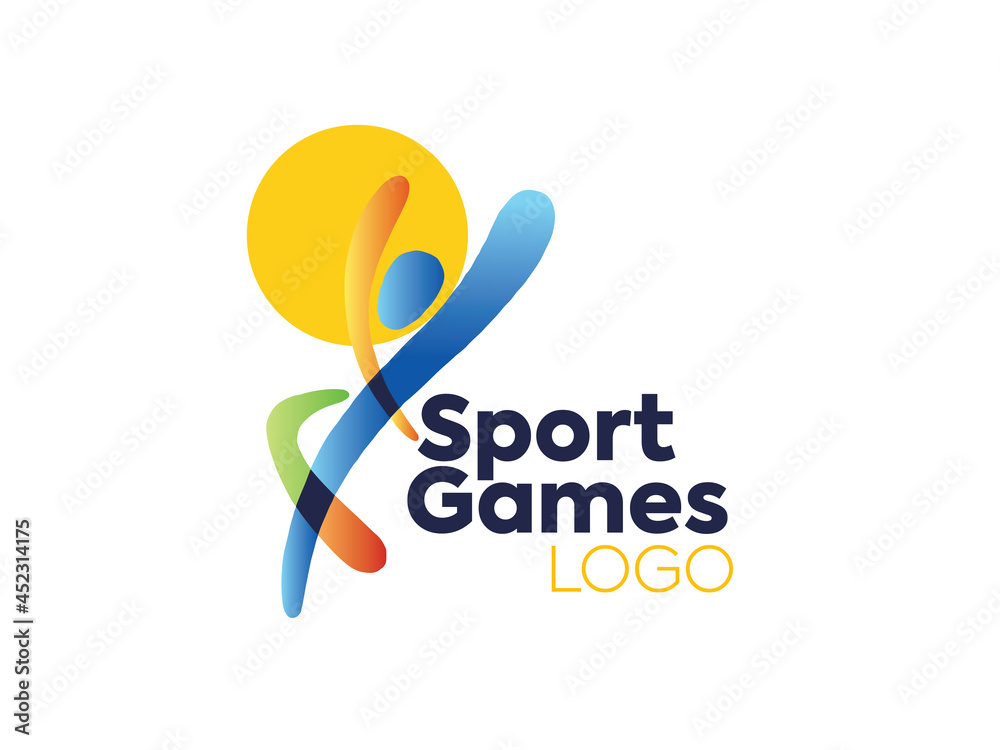 sport games logo Stock Vector | Adobe Stock