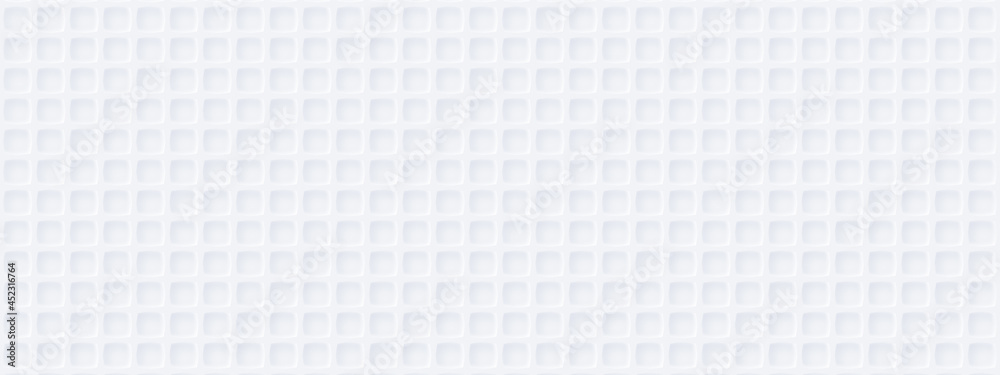White silver soft background with little squares for business presentation. Waffle grid texture. Abstract modern pattern. Minimalist empty blank 3D BG. Halftone monochrome cover. Digital minimal color White silver soft background with little squares for business presentation. Waffle grid texture. Abstract modern pattern. Minimalist empty blank 3D BG. Halftone monochrome cover. Digital minimal color