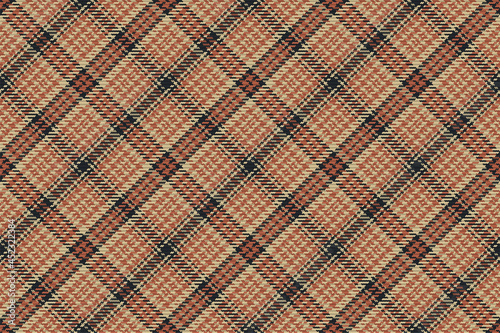 Seamless pattern of scottish tartan plaid. Repeatable background with check fabric texture. Vector backdrop striped textile print.