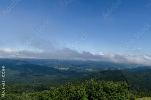 Fototapeta Naklejka Na Ścianę i Meble -  Bieszczady Wielka Rawka Panorama 