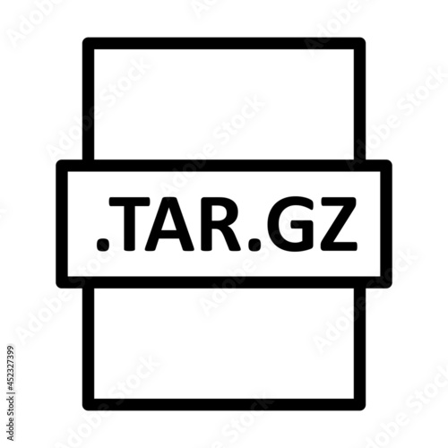.TAR.GZ Linear Vector Icon Design