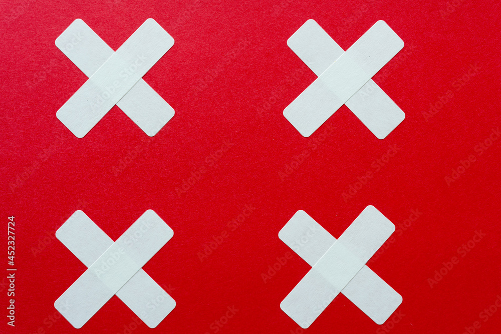 Fototapeta premium red and white cross