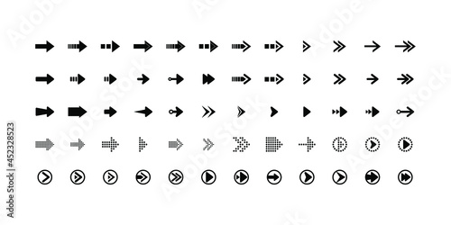 Set of arrows sign design illustration vector eps format , suitable for your design needs, logo, illustration, animation, etc.
 photo