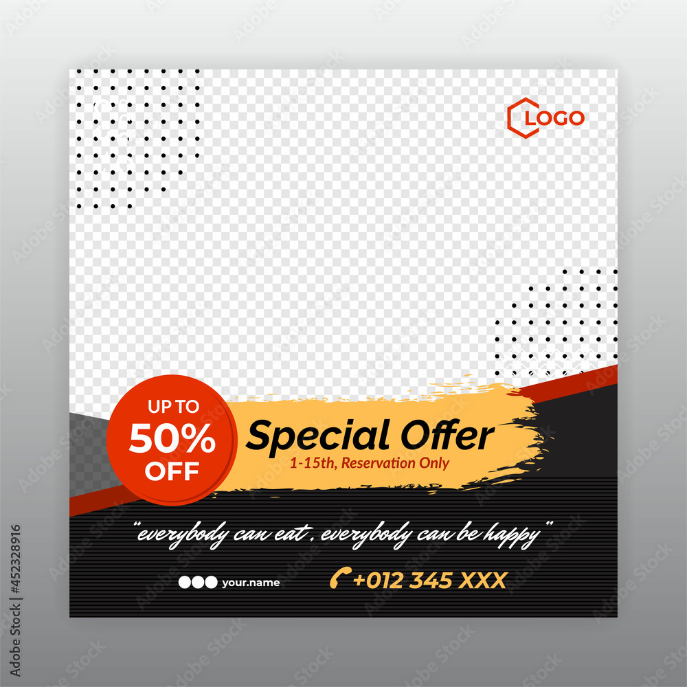 Fototapeta premium social media post template