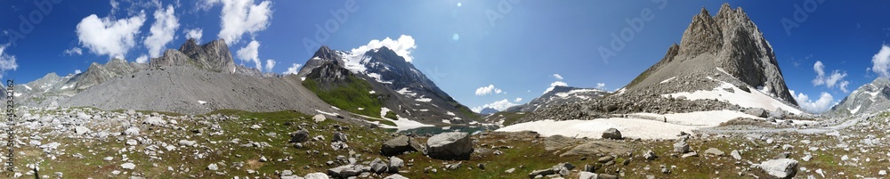 Randonnée au Col de la Vanoise : panoramique à 360° au lac long