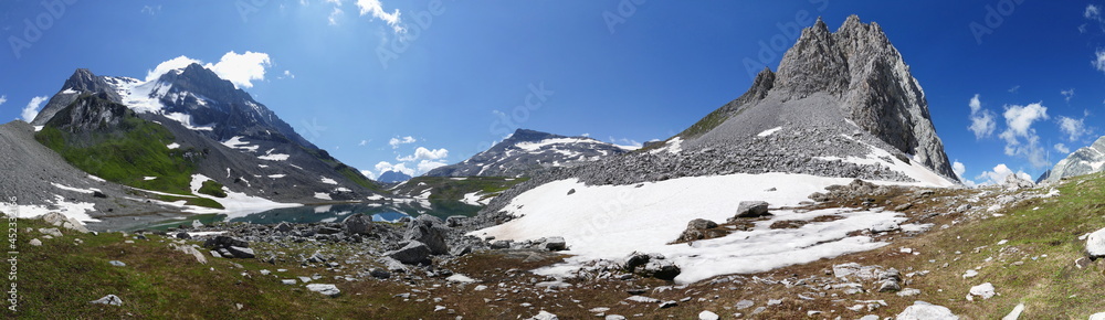 Randonnée au Col de la Vanoise : panoramique au lac Long, la grande Casse et l'aiguille de la Vanoise