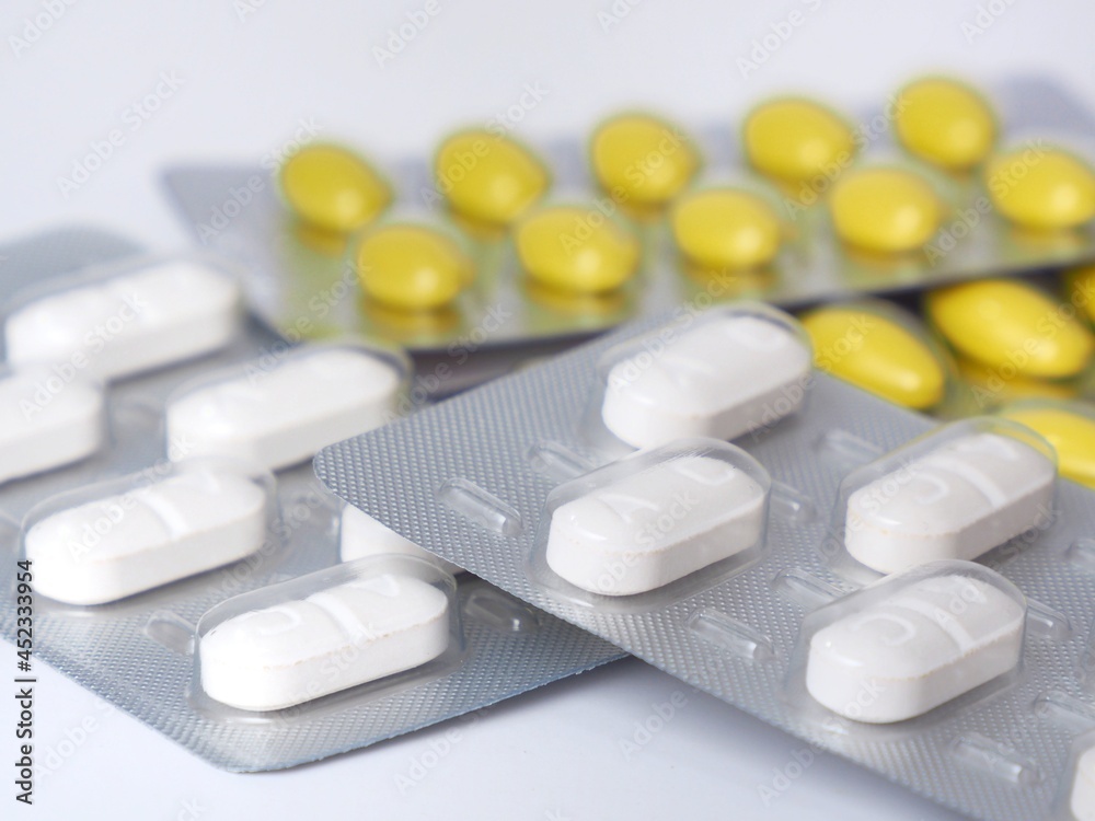 The drug pills are on the panel.