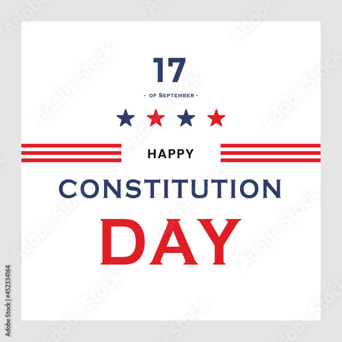 American constitution day national day of america for banner, social media, greeting, poster