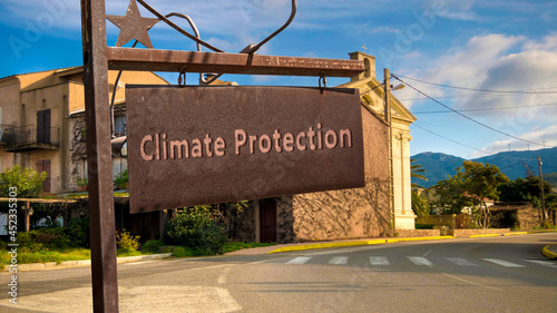 Street Sign to CLIMATE PROTECTION