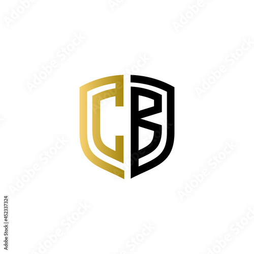 cb shield logo design vector icon