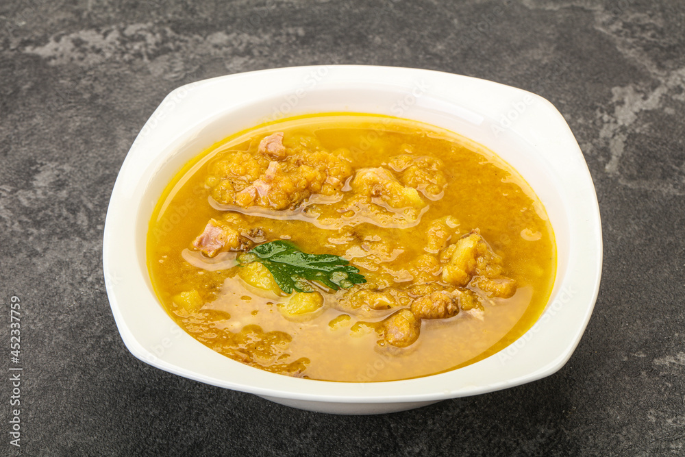 Pea soup with smoked meat Pea soup with smoked meat