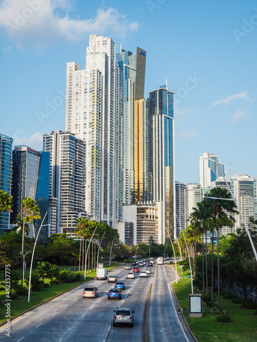 Panoramic view on the Panama city.