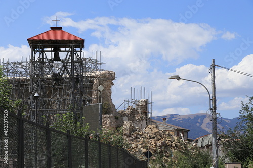 Ruins of the Sant'Agostino Church Five Years after the 2016 Earthquake in Amatrice, Italy photo