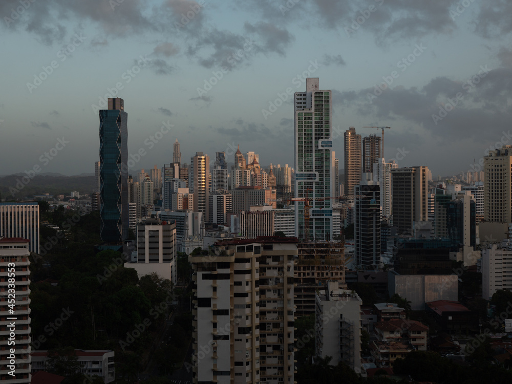 Fototapeta premium Panoramic view on the Panama city.