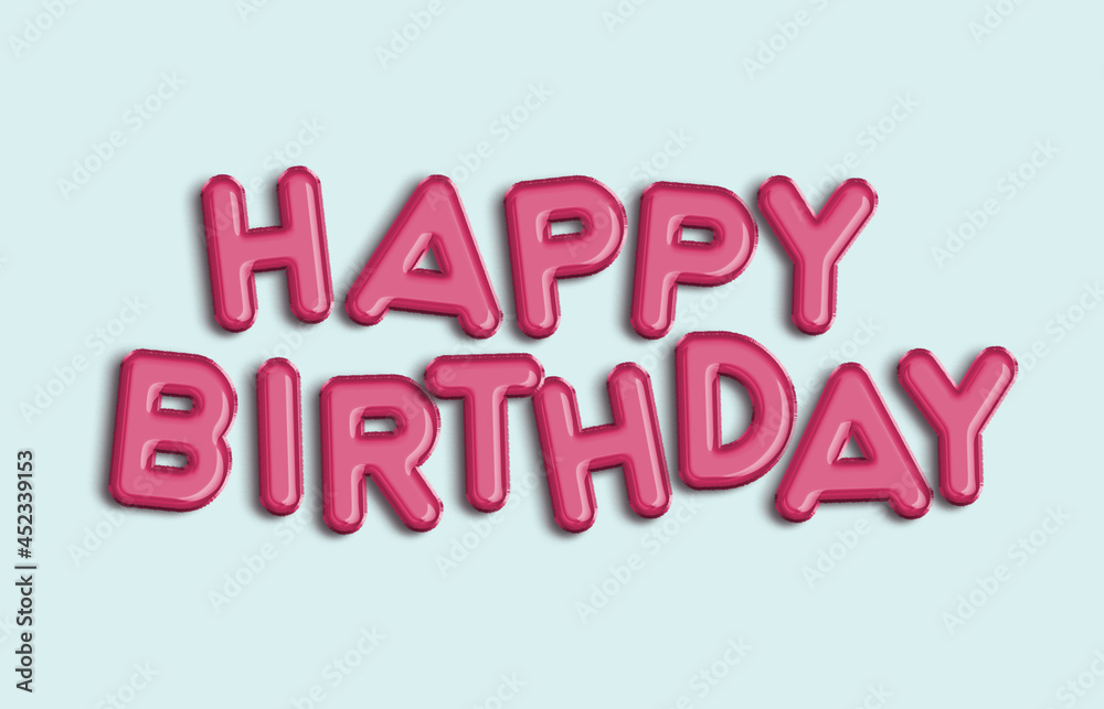 Happy Birthday Luftballon Buchstaben