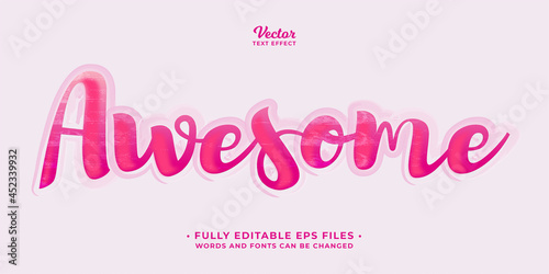 brush text effect editable eps cc