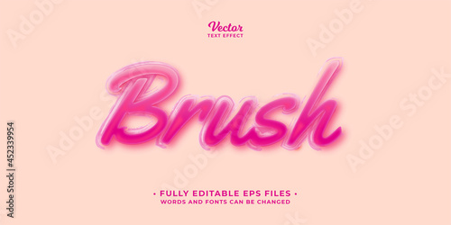 Wallpaper Mural brush text effect editable eps cc Torontodigital.ca