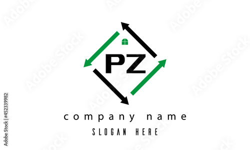 PZ creative real estate letter logo