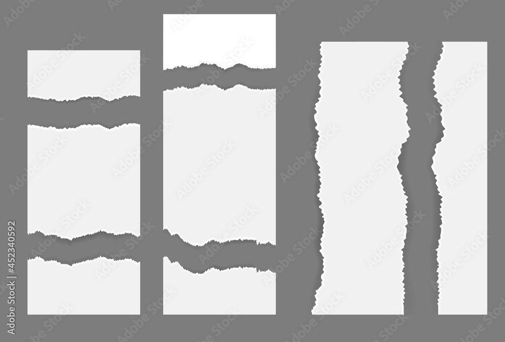 White ripped blank horizontal stripes White ripped blank horizontal stripes