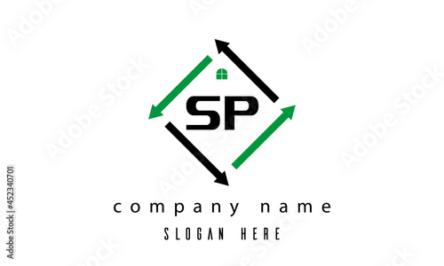 SP creative real estate letter logo