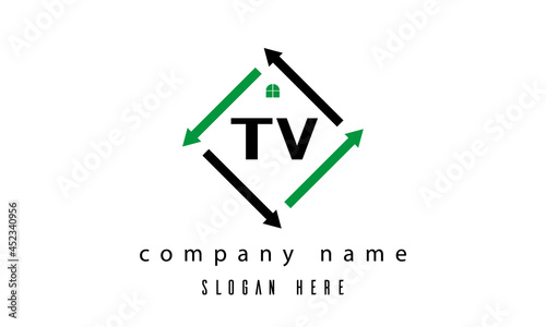 Free Download TV creative real estate letter logo - GFXLoad