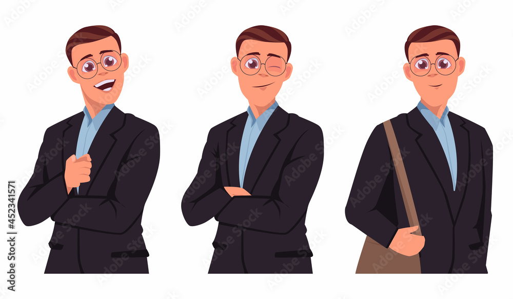 businessman cartoon character set, good for your design businessman cartoon character set, good for your design