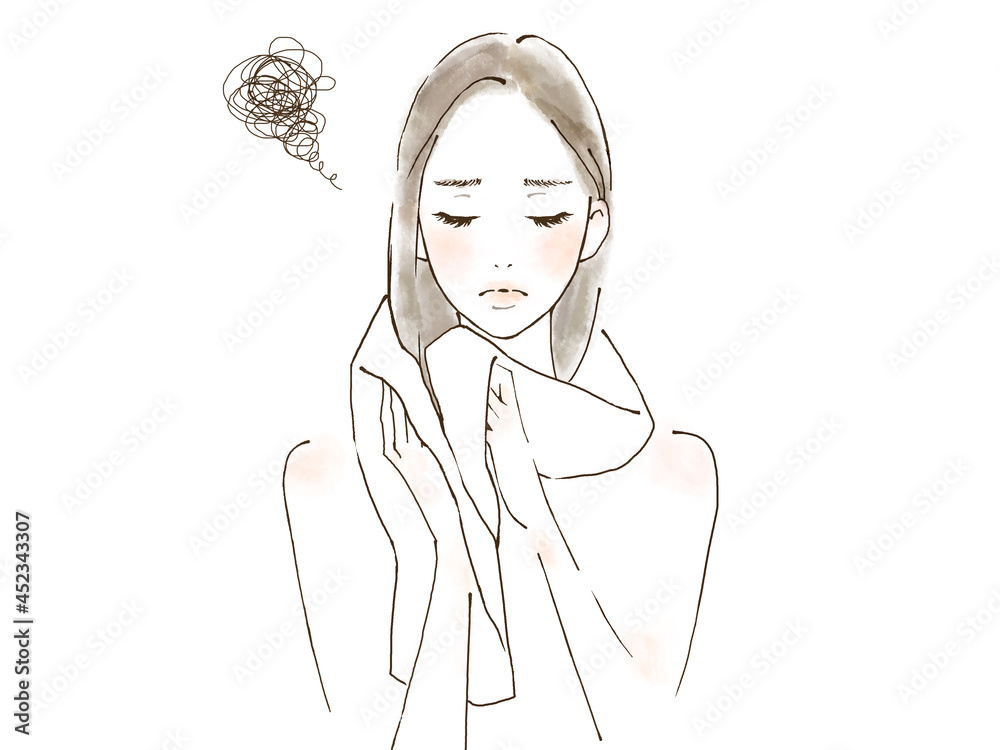 髪のダメージに悩む女性 ヘアケア トラブル