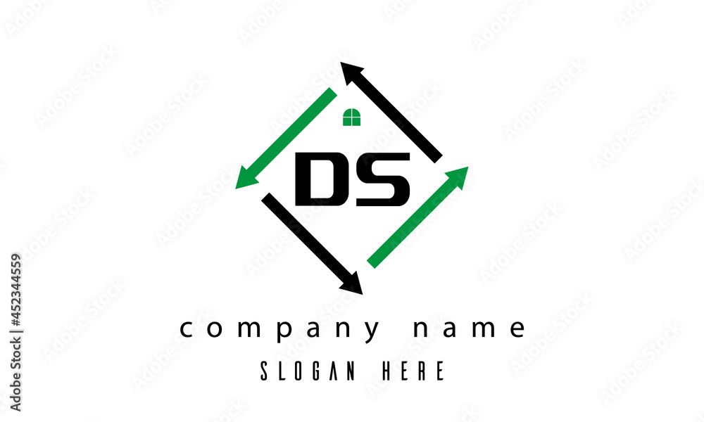DS creative real estate latter logo DS creative real estate latter logo