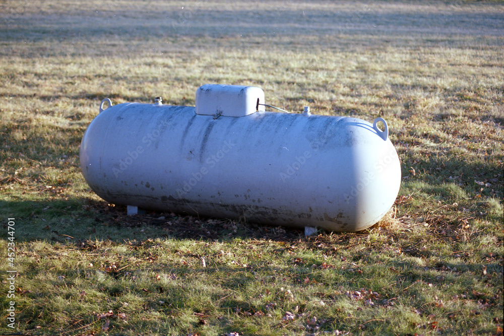 tank in field