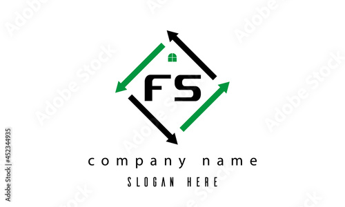 FS creative real estate letter logo