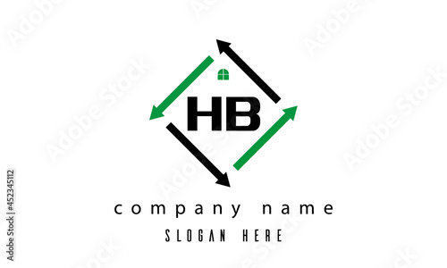 HB creative real estate letter logo