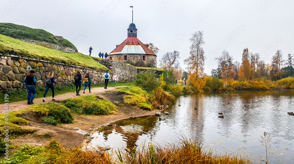 Fototapeta premium Korela fortress in the Priozersk town. Karelia.