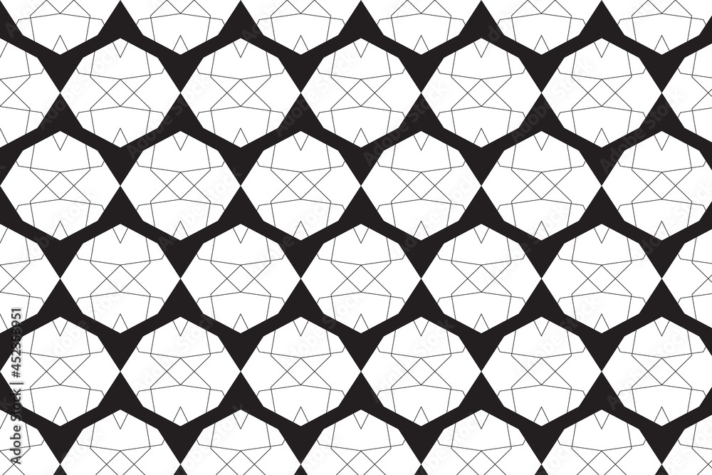 Fototapeta premium The geometric seamless pattern design