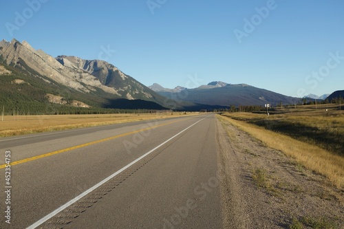 Gorgeous evening mountain road