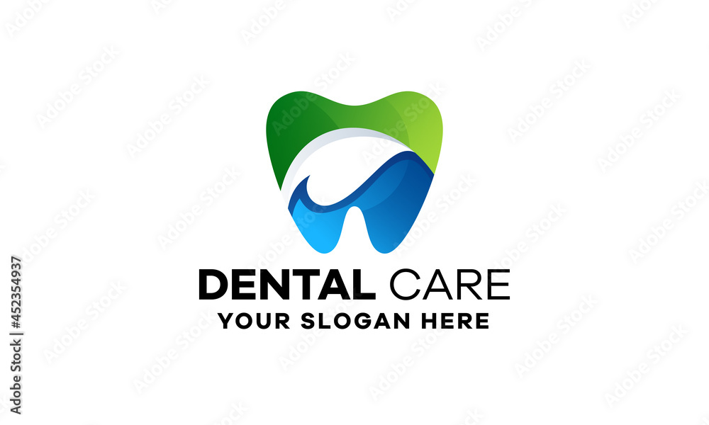 Dental Care Colorful Gradient Logo Template Dental Care Colorful Gradient Logo Template