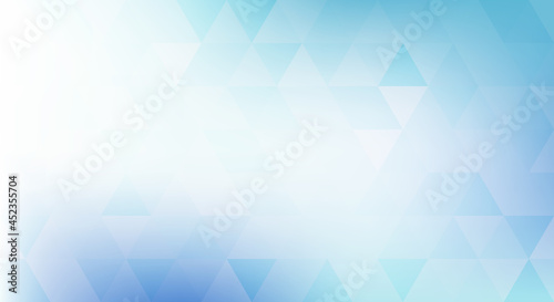 Subtle background with light bluish triangles. Minimal vector pattern