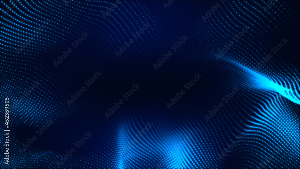 Abstract dot white blue wave gradient texture technology background. Abstract dot white blue wave gradient texture technology background.