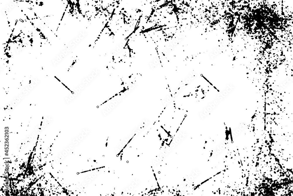 Grunge Black And White Urban. Dark Messy Dust Overlay Distress Background. Easy To Create Abstract Dotted, Scratched, Vintage Effect With Noise And Grain.Grunge Texture Vector Grunge Black And White Urban. Dark Messy Dust Overlay Distress Background. Easy To Create Abstract Dotted, Scratched, Vintage Effect With Noise And Grain.Grunge Texture Vector