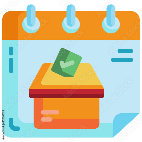 election flat icon