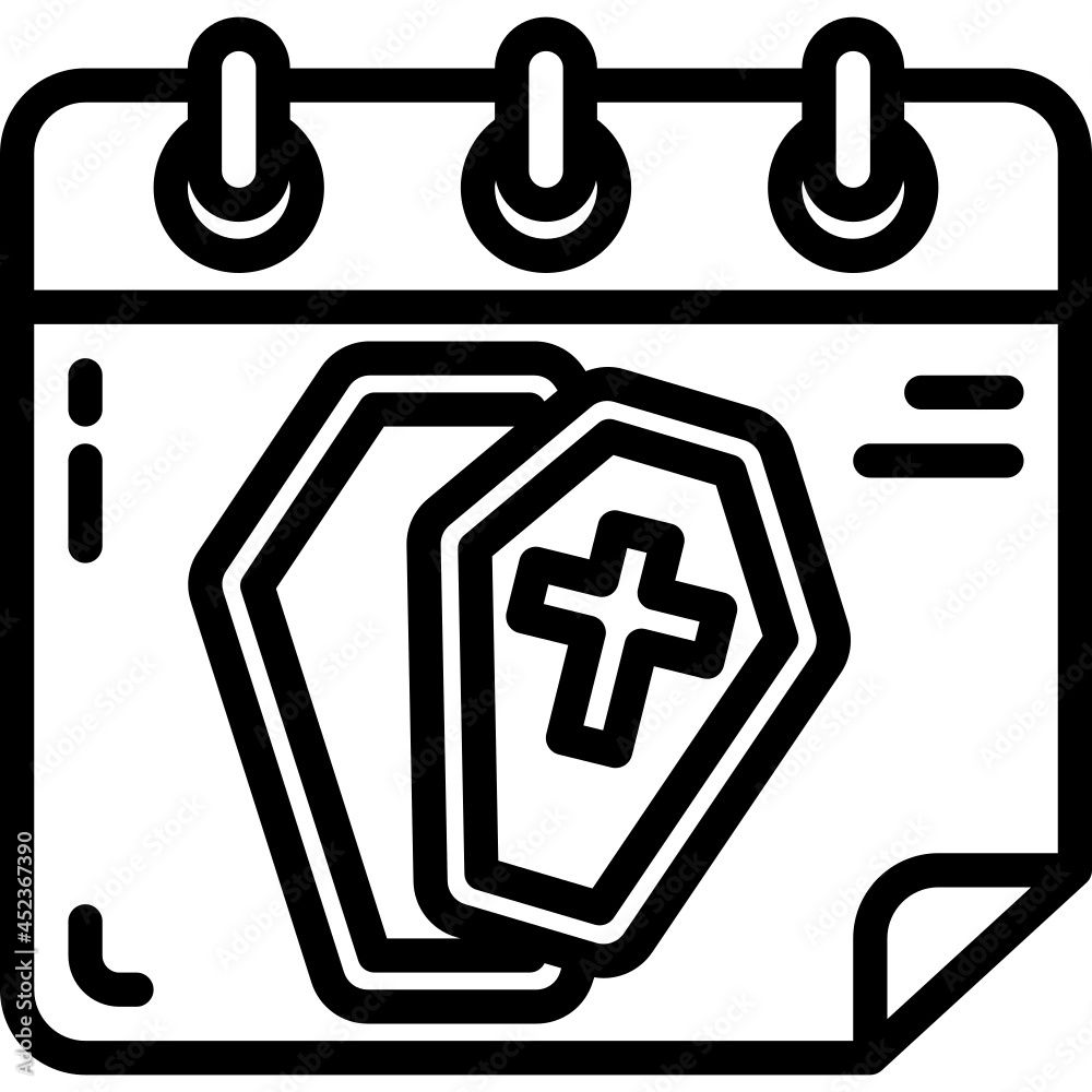 Obraz premium Memorial day line icon