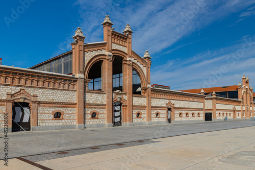 Matadero Madrid is a former slaughterhouse built in the early 20th centurey in the Arganzuela district of Madrid near Madrid Rio, which has been converted to an arts centre with changing productions photo