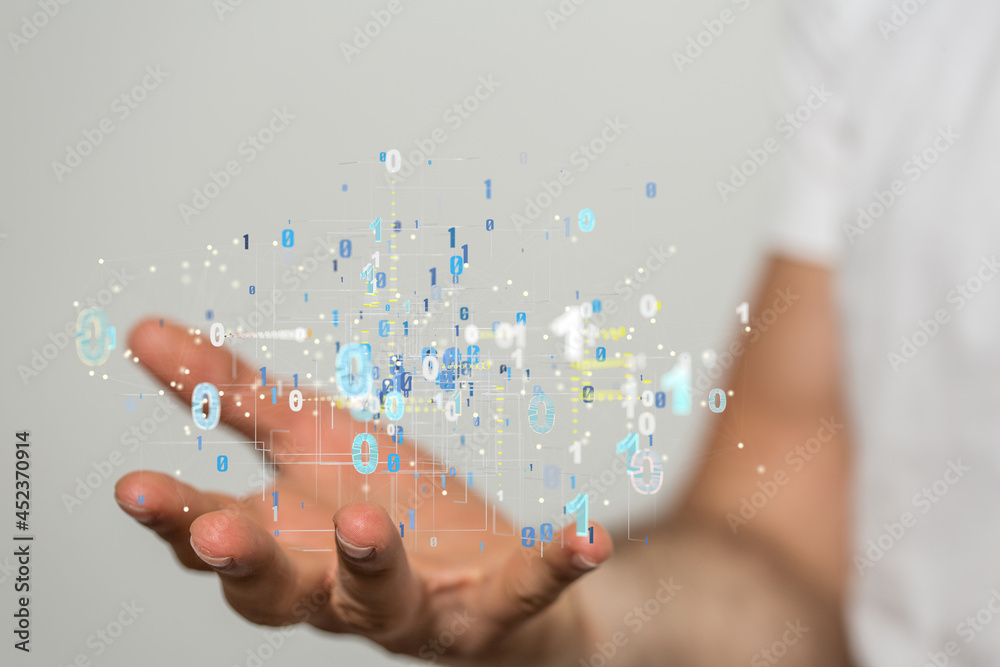 Futuristic wave, Futuristic data stream Futuristic wave, Futuristic data stream