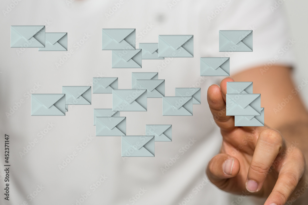 email marketing concept, send e-mail or newsletter. email marketing concept, send e-mail or newsletter.