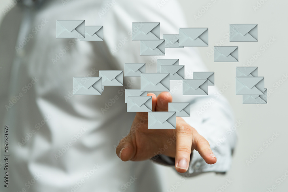 email marketing concept, send e-mail or newsletter. email marketing concept, send e-mail or newsletter.