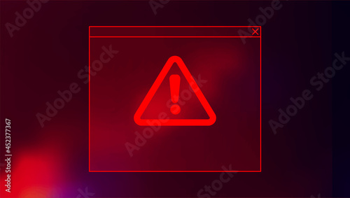 Abstract Technology Dark Red Background. Cyber Attack, Ransomware, Malware, Scareware Concept