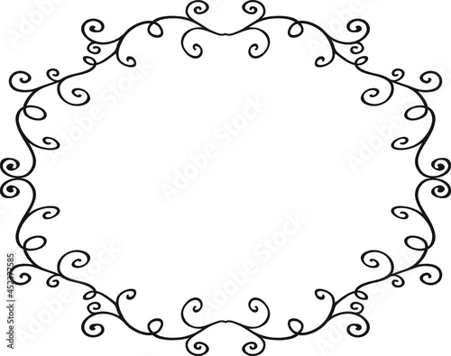 frame made of flowers Calligraphic frames. Borders corners ornate frames for certificate floral classic vector designs