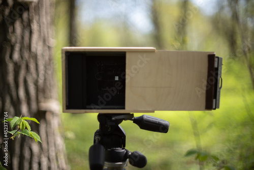 alternative photography with pinhole camera photo